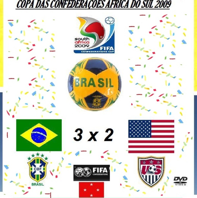 SPACETREK66 DVD COPA DAS CONFEDERAÇÕES DE 2009 BRASIL 3x2 U.S.A FINAL
